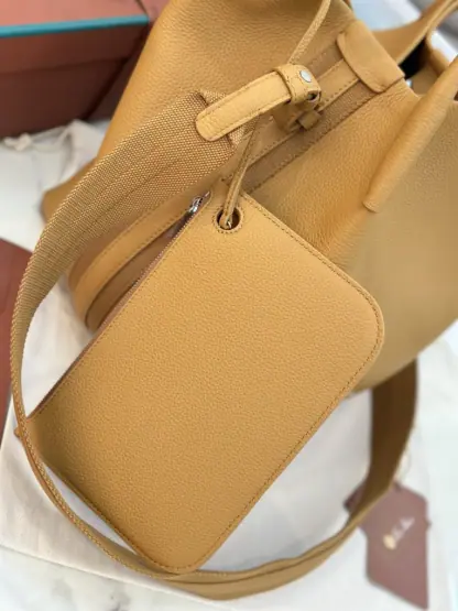 Replica Loro Piana Large Bale bag Calfskin #3042 - Image 9