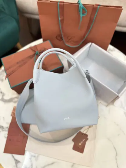 Replica Loro Piana Large Bale bag Calfskin #3040 - Image 9