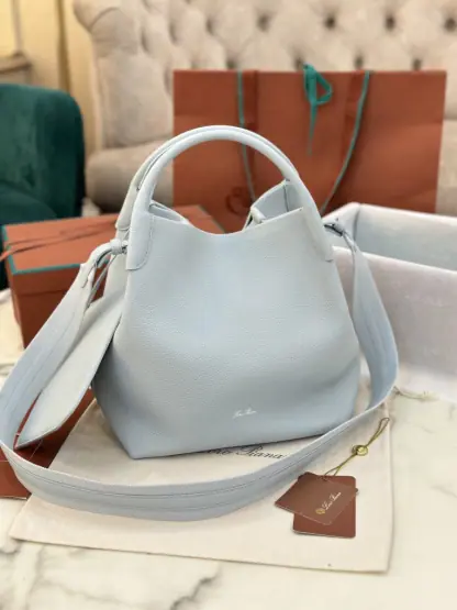 Replica Loro Piana Large Bale bag Calfskin #3040 - Image 7