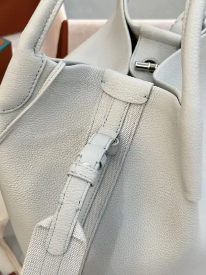 Replica Loro Piana Large Bale bag Calfskin #3040 - Image 4