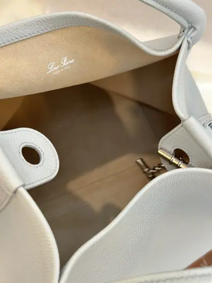 Replica Loro Piana Large Bale bag Calfskin #3040 - Image 5