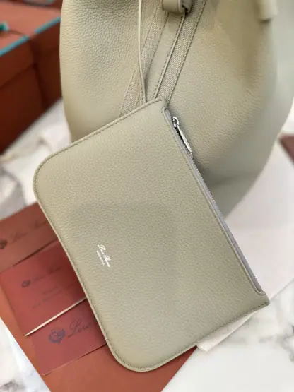 Replica Loro Piana Large Bale bag Calfskin #3039 - Image 5