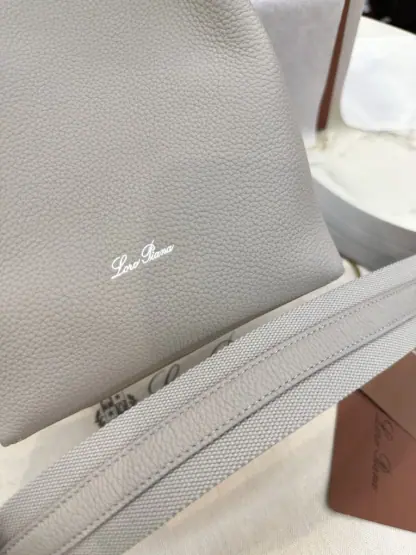 Replica Loro Piana Small Bale bag Calfskin #3037 - Image 5