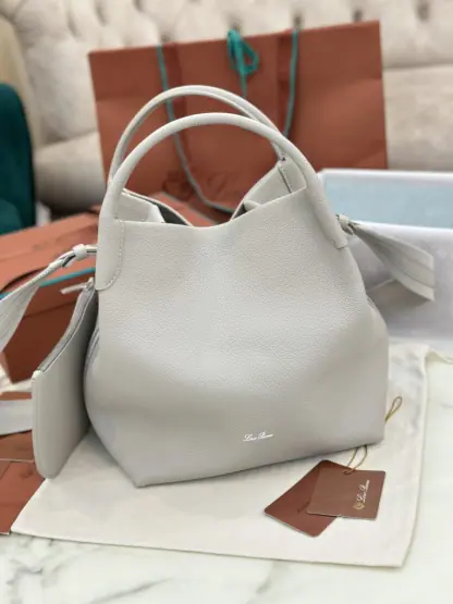 Replica Loro Piana Large Bale bag Calfskin #3043 - Image 2