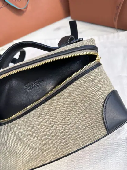 Replica Loro Piana Extra Poket L19 Cotton & Leather Bags #3003 - Image 2