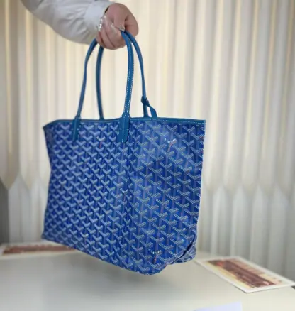 Replica Goyard Saint Louis PM Bag Tote Bags Sky Blue #3356 - Image 11