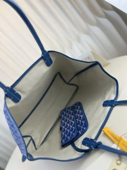 Replica Goyard Saint Louis PM Bag Tote Bags Sky Blue #3356 - Image 13