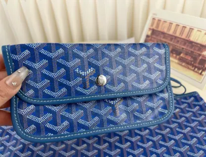 Replica Goyard Saint Louis PM Bag Tote Bags Sky Blue #3356 - Image 7