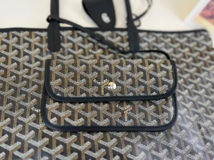 Replica Goyard Saint Louis PM Bag Tote Bags Black #3360 - Image 15