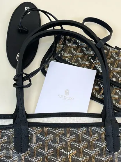 Replica Goyard Saint Louis PM Bag Tote Bags Black #3360 - Image 2