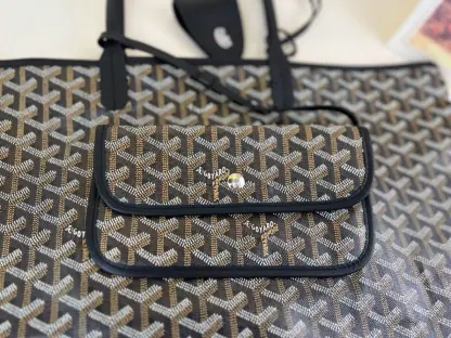 Replica Goyard Saint Louis PM Bag Tote Bags Black #3360 - Image 5