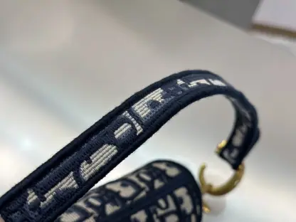 Replica Saddle Bag Blue Dior Oblique Embroidery #3257 - Image 6