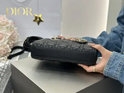 Replica Dior Small Lady D-Joy Bag Black Cannage Lambskin #3283 - Image 10