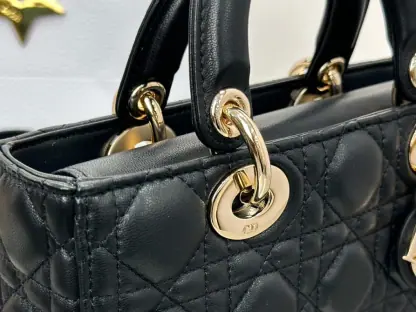 Replica Dior Small Lady D-Joy Bag Black Cannage Lambskin #3283 - Image 2