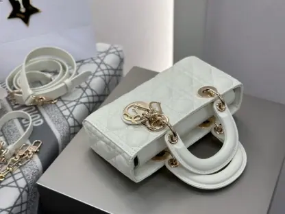 Replica Dior Small Lady D-Joy Bag Latte Cannage Lambskin #3284 - Image 9