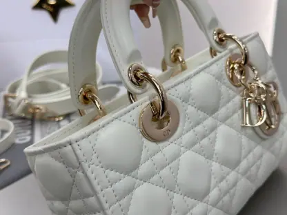 Replica Dior Small Lady D-Joy Bag Latte Cannage Lambskin #3284 - Image 7