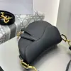 Replica Mini Saddle Bag with Strap Black Grained Calfskin #3259 - Image 12