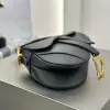 Replica Mini Saddle Bag with Strap Black Grained Calfskin #3259 - Image 6