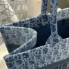 Replica Dior Medium Dior Book Tote Blue Denim Dior Oblique Jacquard #3263 - Image 7