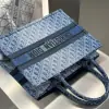 Replica Dior Medium Dior Book Tote Blue Denim Dior Oblique Jacquard #3263 - Image 4