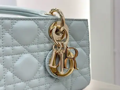 Replica Dior Small Lady D-Joy Bag Pale Blue Cannage Lambskin #3285 - Image 13