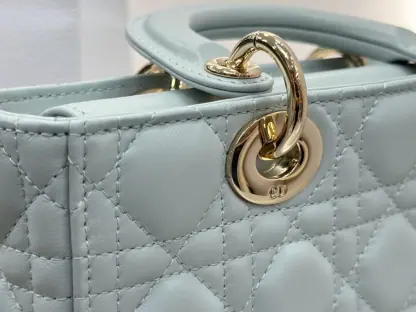 Replica Dior Small Lady D-Joy Bag Pale Blue Cannage Lambskin #3285 - Image 6