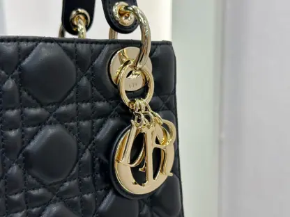 Replica Dior Small Lady Dior My ABCDior Bag Black Cannage Lambskin #3287 - Image 6