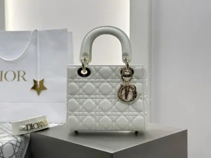 Replica Dior Small Lady Dior My ABCDior Bag Latte Cannage Lambskin #3288