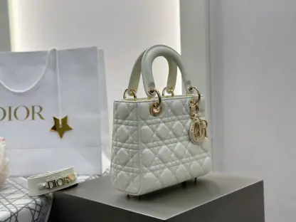 Replica Dior Small Lady Dior My ABCDior Bag Latte Cannage Lambskin #3288 - Image 16