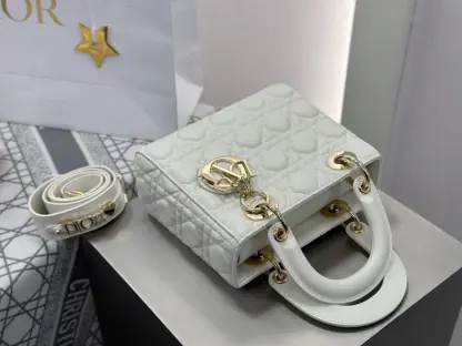 Replica Dior Small Lady Dior My ABCDior Bag Latte Cannage Lambskin #3288 - Image 17