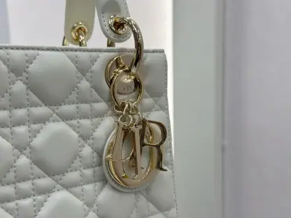 Replica Dior Small Lady Dior My ABCDior Bag Latte Cannage Lambskin #3288 - Image 5