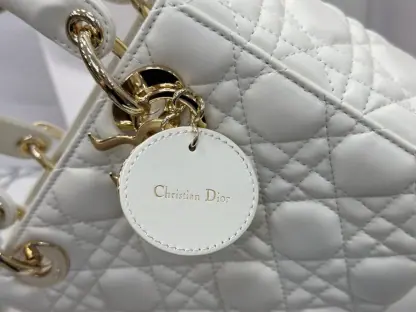 Replica Dior Small Lady Dior My ABCDior Bag Latte Cannage Lambskin #3288 - Image 7