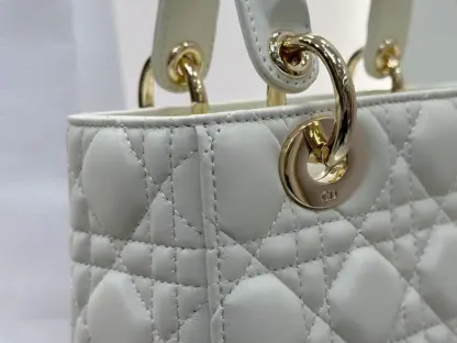 Replica Dior Small Lady Dior My ABCDior Bag Latte Cannage Lambskin #3288 - Image 8