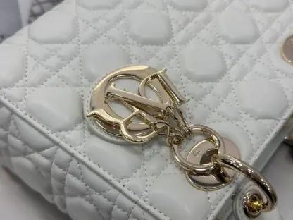 Replica Dior Small Lady Dior My ABCDior Bag Latte Cannage Lambskin #3288 - Image 9