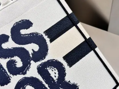Replica Dior Medium Dior Book Tote White and Blue Miss Dior Graffiti Embroidery #3260 - Image 8