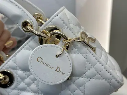 Replica Dior Lady Dior Micro Bag Latte Cannage Lambskin #3281 - Image 13