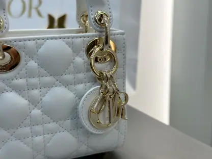 Replica Dior Lady Dior Micro Bag Latte Cannage Lambskin #3281 - Image 2