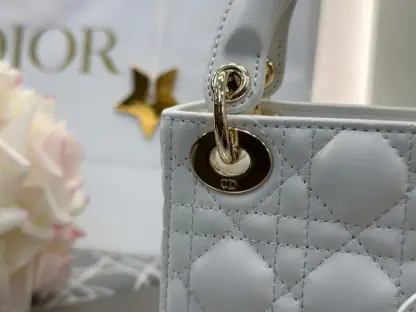 Replica Dior Lady Dior Micro Bag Latte Cannage Lambskin #3281 - Image 6
