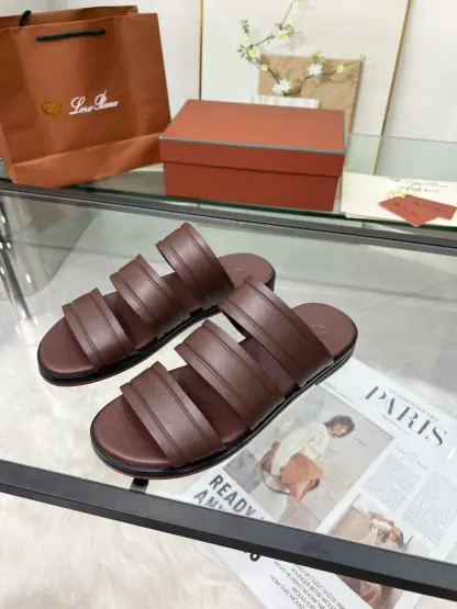 Replica Loro Piana Men's Naha Sandal Calfskin #3203 - Image 2
