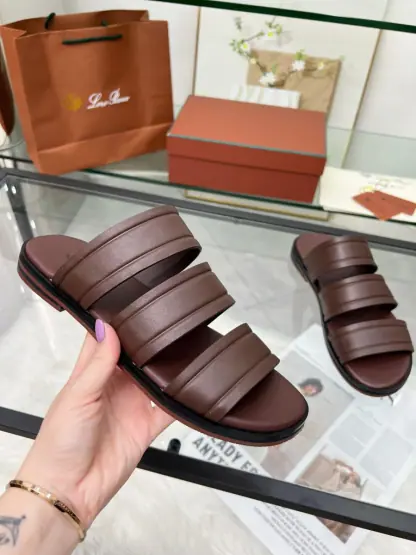 Replica Loro Piana Men's Naha Sandal Calfskin #3203 - Image 3