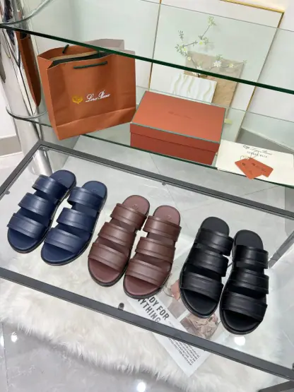 Replica Loro Piana Men's Naha Sandal Calfskin #3201 - Image 7
