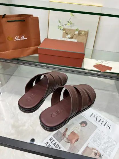 Replica Loro Piana Men's Naha Sandal Calfskin #3203 - Image 9