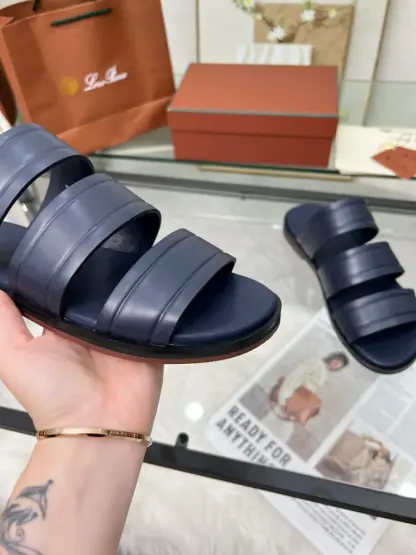 Replica Loro Piana Men's Naha Sandal Calfskin #3202 - Image 7