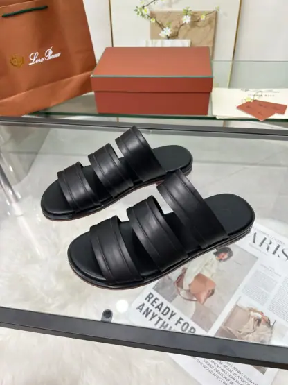 Replica Loro Piana Men's Naha Sandal Calfskin #3201 - Image 2
