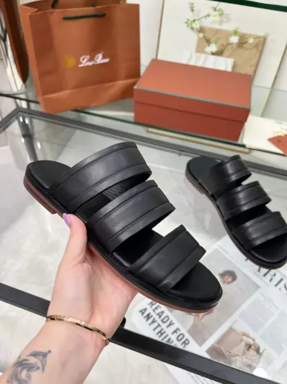 Replica Loro Piana Men's Naha Sandal Calfskin #3201 - Image 9