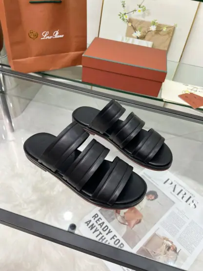 Replica Loro Piana Men's Naha Sandal Calfskin #3201 - Image 3