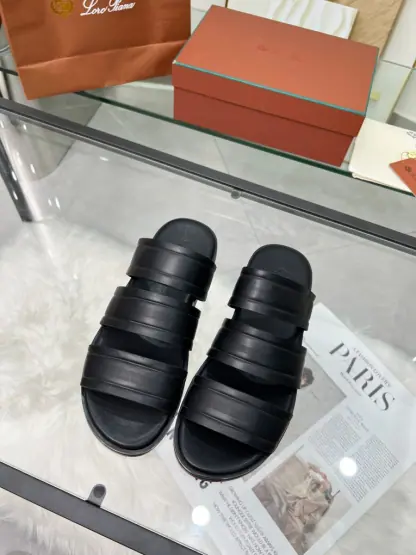 Replica Loro Piana Men's Naha Sandal Calfskin #3201