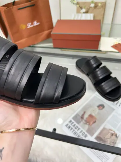 Replica Loro Piana Men's Naha Sandal Calfskin #3201 - Image 4