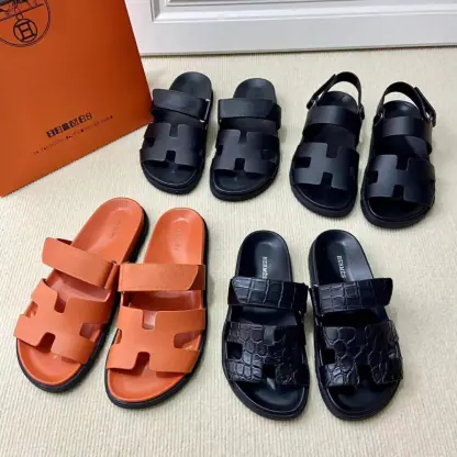 Replica Hermes Women's Chypre Sandal Classic CalfSkin #3331 - Image 24