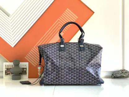 Replica Goyard Bowling 45 bag Travel Bag Navy Blue #3455 - Image 9